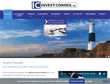 Tablet Screenshot of invest-conseil.be